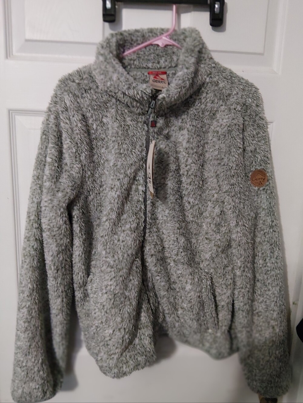 Gerry Plush Gray Full-Zip Puffer Jacket